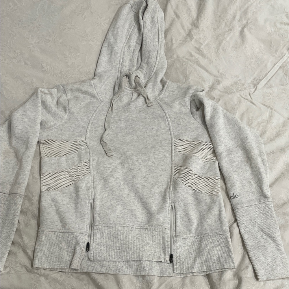 Alo Gray Hooded Sweatshirt